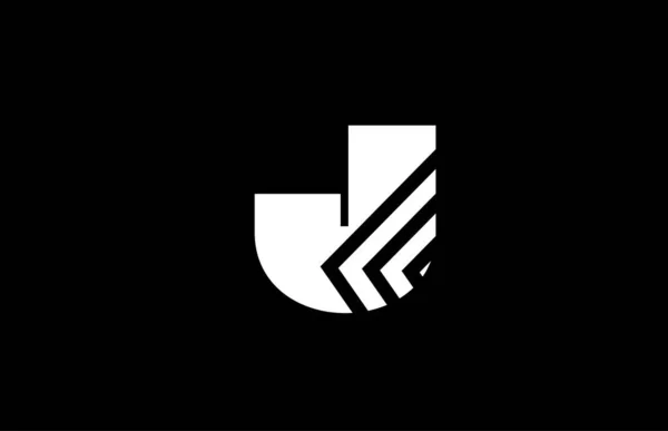 Alfabeto Lettera Logo Icona Design Con Linee Geometriche Modello Creativo — Vettoriale Stock