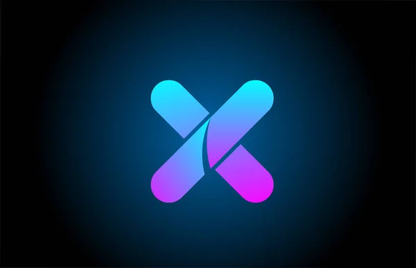 Modrá Růžová Abeceda Písmeno Logo Design Ikony Přechodovou Barvou Tvůrčí — Stockový vektor