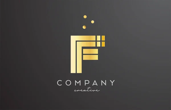 Золотий Логотип Літери Крапками Дизайн Корпоративного Креативного Шаблону Бізнесу Компанії — стоковий вектор