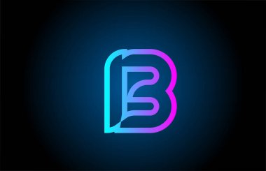 Pembe çizgi 13 numara logo ikonu tasarımı. Şirket ve iş için yaratıcı şablon