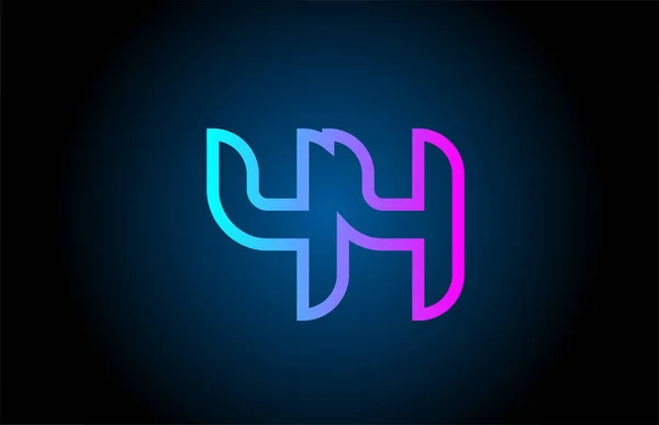 Рожева Лінія Номер Логотип Іконка Дизайну Креативний Шаблон Компанії Бізнесу — стоковий вектор