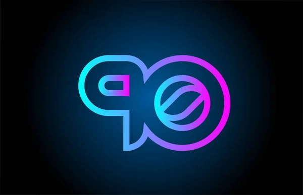 Roze Lijn Nummer Logo Pictogram Ontwerp Creatieve Template Voor Bedrijf — Stockvector