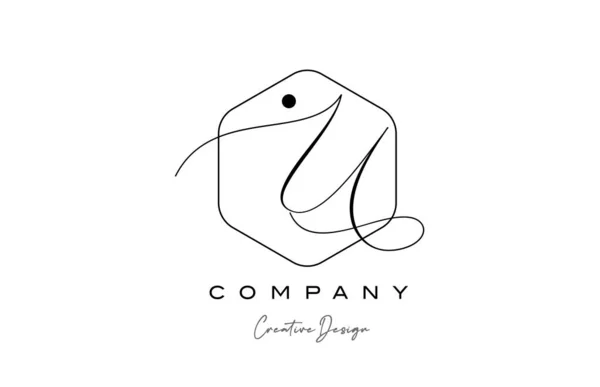 Elegante Alfabeto Lettera Logo Icona Design Con Punto Poligono Colore — Vettoriale Stock
