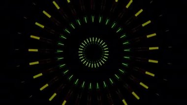 Asit darbesi dijital görsel animasyon. Başlıklarda, sunumlarda veya VJ kullanımında kullanmak için ideal döngüsüz renksiz geometrik patlayıcı etkisi görüntüsü. 