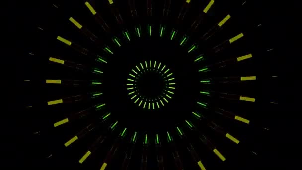 Кислотний Імпульс Цифрової Візуальної Анімації Петлі Безшовні Абстрактні Геометричні Вибуховий — стокове відео