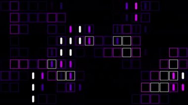 Sahne, dijital görsel animasyon yaratıyor. Başlıklarda, sunumlarda veya VJ kullanımında kullanmak için ideal döngüsüz renksiz geometrik patlayıcı etkisi görüntüsü. 