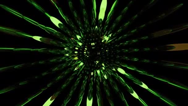 Волшебная Звезда Цифровой Визуальной Анимации Цикл Бесшовных Абстрактных Цветных Геометрических — стоковое видео
