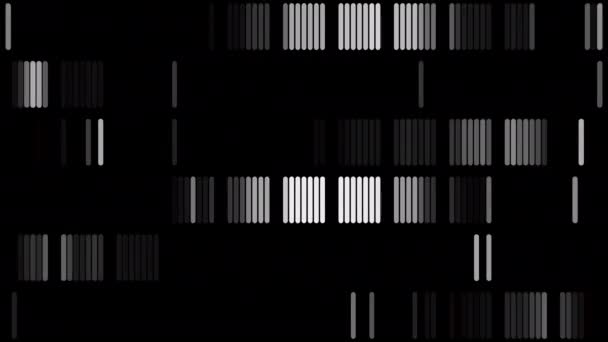 Animação Visual Digital Padrão Mono Imagens Efeito Explosivo Geométrico Colorido — Vídeo de Stock