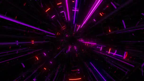 Flash Collider Digital Visual Animation Looped Seamless Abstract Colored Geometric — Vídeos de Stock