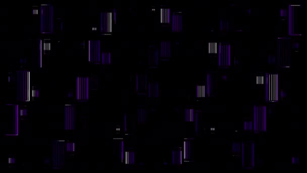 Світлодіодна Неонова Цифрова Візуальна Анімація Петлі Безшовні Абстрактні Геометричні Вибуховий — стокове відео