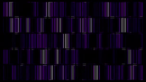 Led Neony Cyfrowa Animacja Wizualna Pętla Bezszwowa Abstrakcyjna Geometryczny Efekt — Wideo stockowe