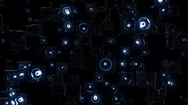 Beat Wall Digitale Visuelle Animation Nahtlose Abstrakte Farbige Geometrische Effekte — Stockvideo