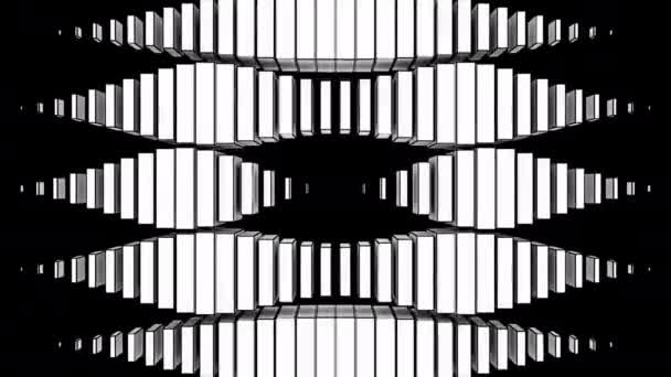 Тріщини Цифрової Візуальної Анімації Петлі Безшовні Абстрактні Геометричні Вибуховий Ефект — стокове відео