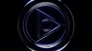 Neon ışınlama dijital görsel animasyonu. Başlıklarda, sunumlarda veya VJ kullanımında kullanmak için ideal döngüsüz renksiz geometrik patlayıcı etkisi görüntüsü. 