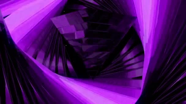 Розовый Импульс Цифровой Визуальной Анимации Цикл Бесшовных Абстрактных Цветных Геометрических — стоковое видео