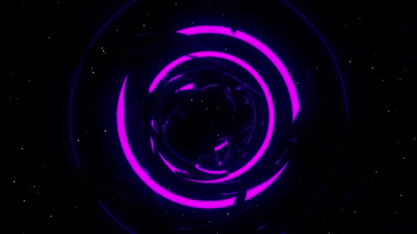 Неоимпульсная Цифровая Визуальная Анимация Цикл Бесшовных Абстрактных Цветных Геометрических Взрывных — стоковое видео