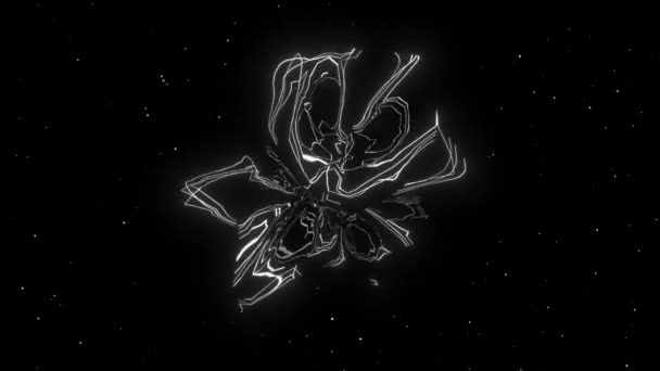 Astro Tworzy Cyfrową Animację Wizualną Pętla Bezszwowa Abstrakcyjna Geometryczny Efekt — Wideo stockowe