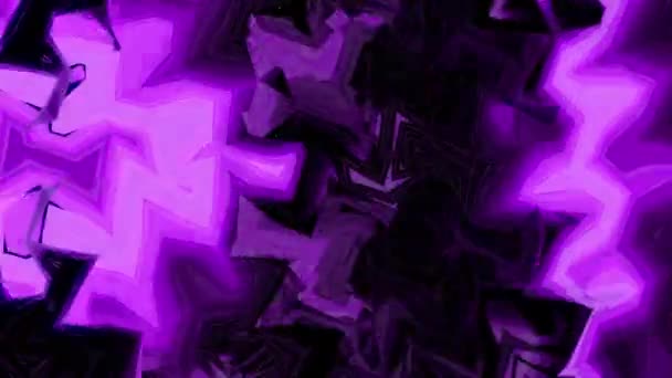 Цифрова Візуальна Анімація Багатокутника Петлі Безшовні Абстрактні Геометричні Вибуховий Ефект — стокове відео