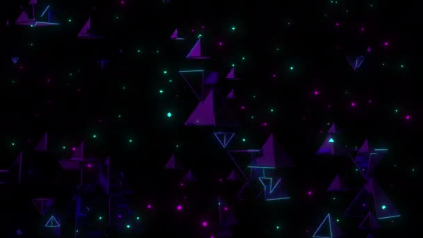 Planetarium Digital Visuell Animation Loopas Sömlös Abstrakt Färgad Geometrisk Explosiv Videoklipp