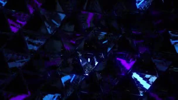 Neon Splash Digitale Visuelle Animation Nahtlose Abstrakte Farbige Geometrische Effekte Stock-Filmmaterial