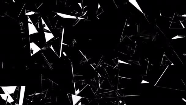 Blinkande Skärvor Digital Visuell Animation Loopas Sömlös Abstrakt Färgad Geometrisk Videoklipp