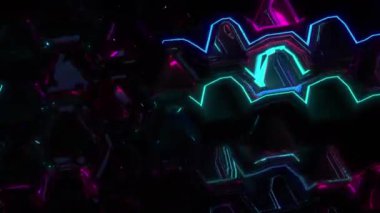 Geometrik deseni ve çizgileri olan soyut arkaplan