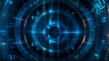 Parlak neon ile soyut arkaplan