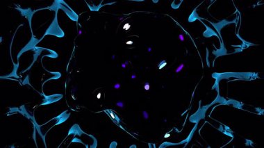 hayali fraktal neon soyut arkaplan 