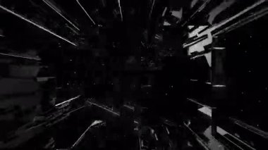 Parlak geometrik şekil ve çizgilere sahip soyut teknik arkaplan