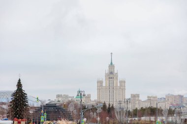 Moskova, Rusya. Moskova kenti Noel döneminde
