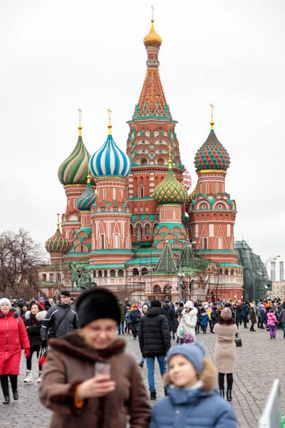 Москва Россия Москва Рождественский Период — стоковое фото