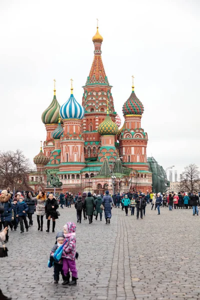Moscou Russie Moscou Ville Période Noël — Photo