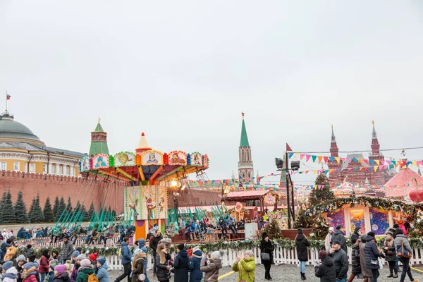 Moscú Rusia Ciudad Moscú Navidad —  Fotos de Stock