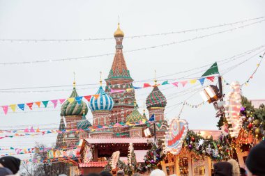 Moskova, Rusya. Moskova kenti Noel döneminde