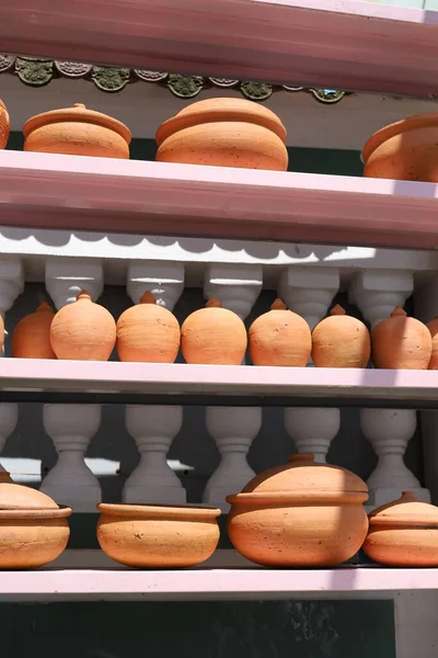 Traditionell Keramik Vietnam Färska Krukor — Stockfoto