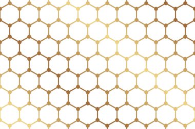 İş ya da sunum için modern geometrik lüks arka plan ya da altın bal petekleri ya da altıgenli tebrik kartları.