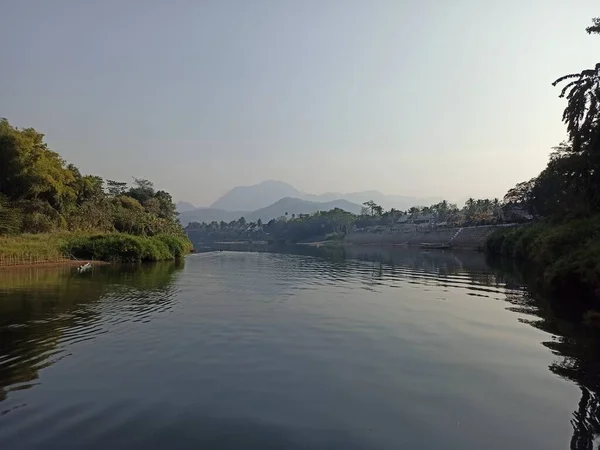 Río Mekong Laos Paisaje Con Agua —  Fotos de Stock
