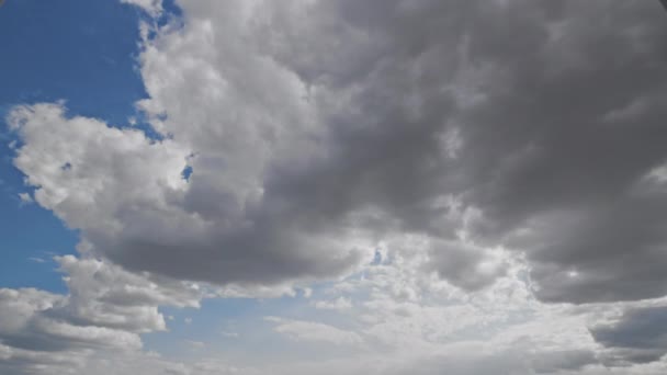 Formación Nubes Timelapse Cumulus Cloudscape Verano Durante Día — Vídeo de stock
