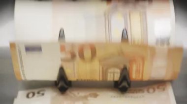 Euro banknotları sayma makineleri kapatılıyor