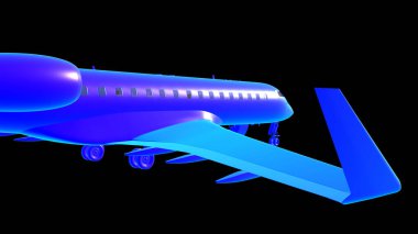 3D illüstrasyon için bombardıman uçağı 6000