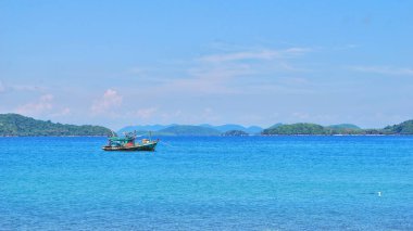 Güney Vietnam 'ın Kien Giang eyaletindeki Ba Lua Takımadası' nın sakin kıyı manzarası. 