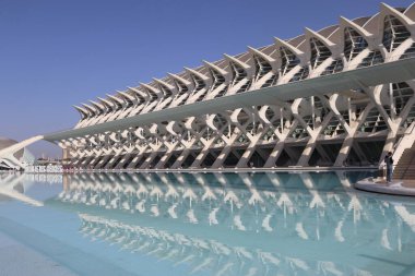 Valencia İspanya Sanat ve Bilim Şehri 'nde Modern Mimarlık. Avrupa.