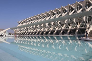 Valencia İspanya Sanat ve Bilim Şehri 'nde Modern Mimarlık. Avrupa.