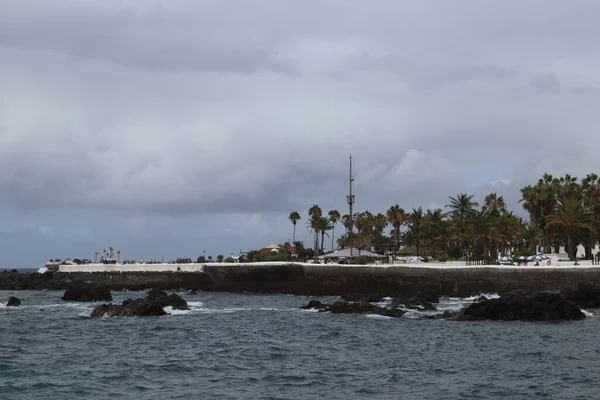 Martianez Tavak Puerto Cruz Partjai Tenerife Kanári Szigetek Spanyolország Európa — Stock Fotó