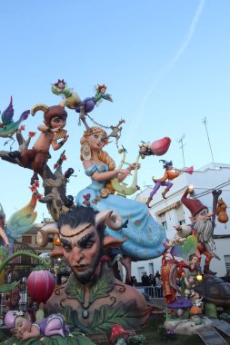 Puerto de Sagunto, Valencia, İspanya, Fallas 2023