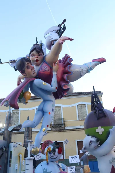 Stock image Puerto de Sagunto, Valencia, Spain, Fallas 2023