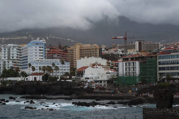 Puerto Cruz Tenerife Ilhas Canárias Espanha Vista Panorâmica Sobre Cidade — Fotografia de Stock