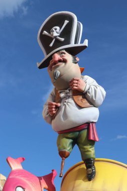 Puerto de Sagunto, Valencia, İspanya Fallas 2023