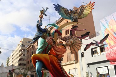 Puerto de Sagunto, Valencia, İspanya Fallas 2023