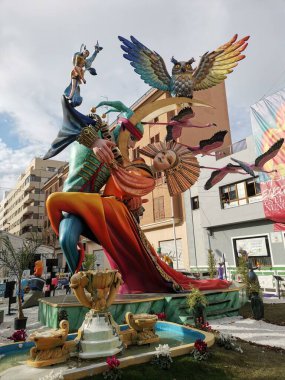 Puerto de Sagunto, Valencia, İspanya Fallas 2023